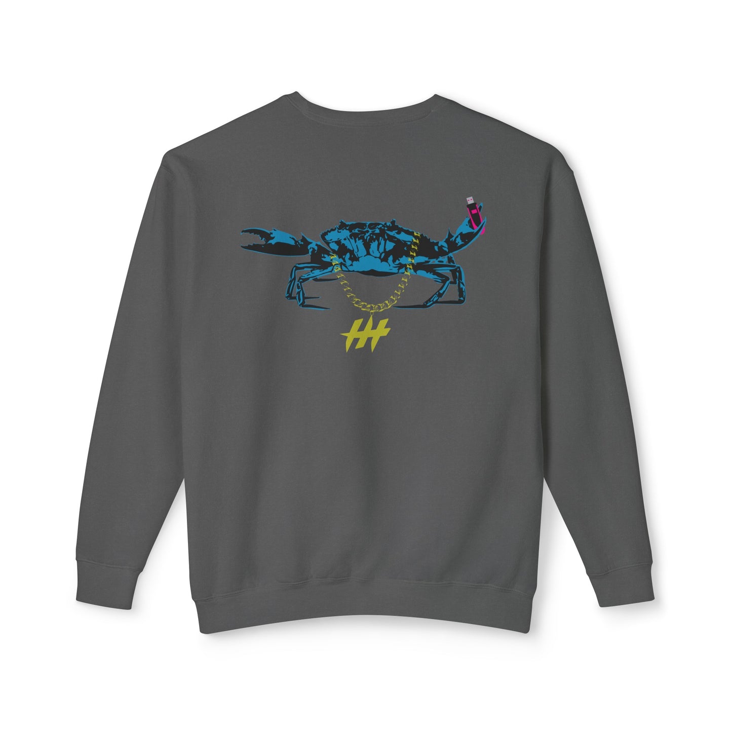 Harrison Heights' Cool Crab Crewneck (Black/Blue)