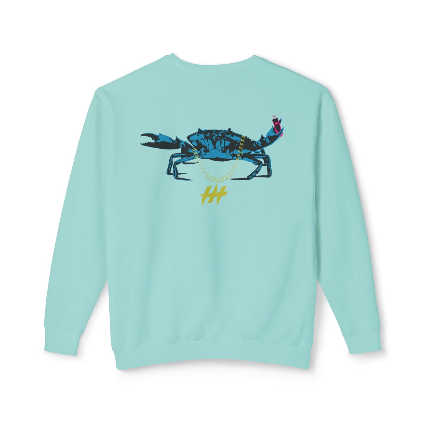 Harrison Heights' Cool Crab Crewneck (Black/Blue)