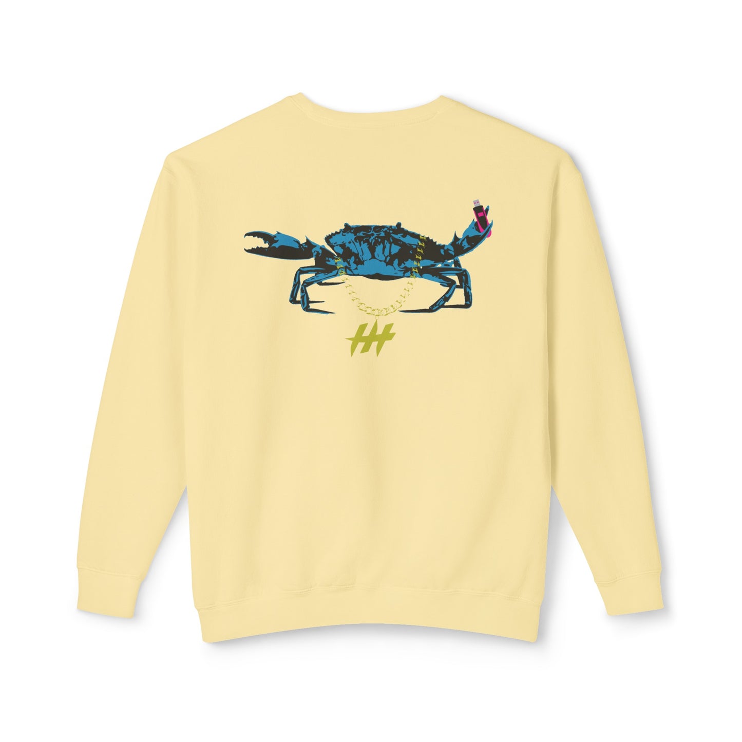 Harrison Heights' Cool Crab Crewneck (Black/Blue)