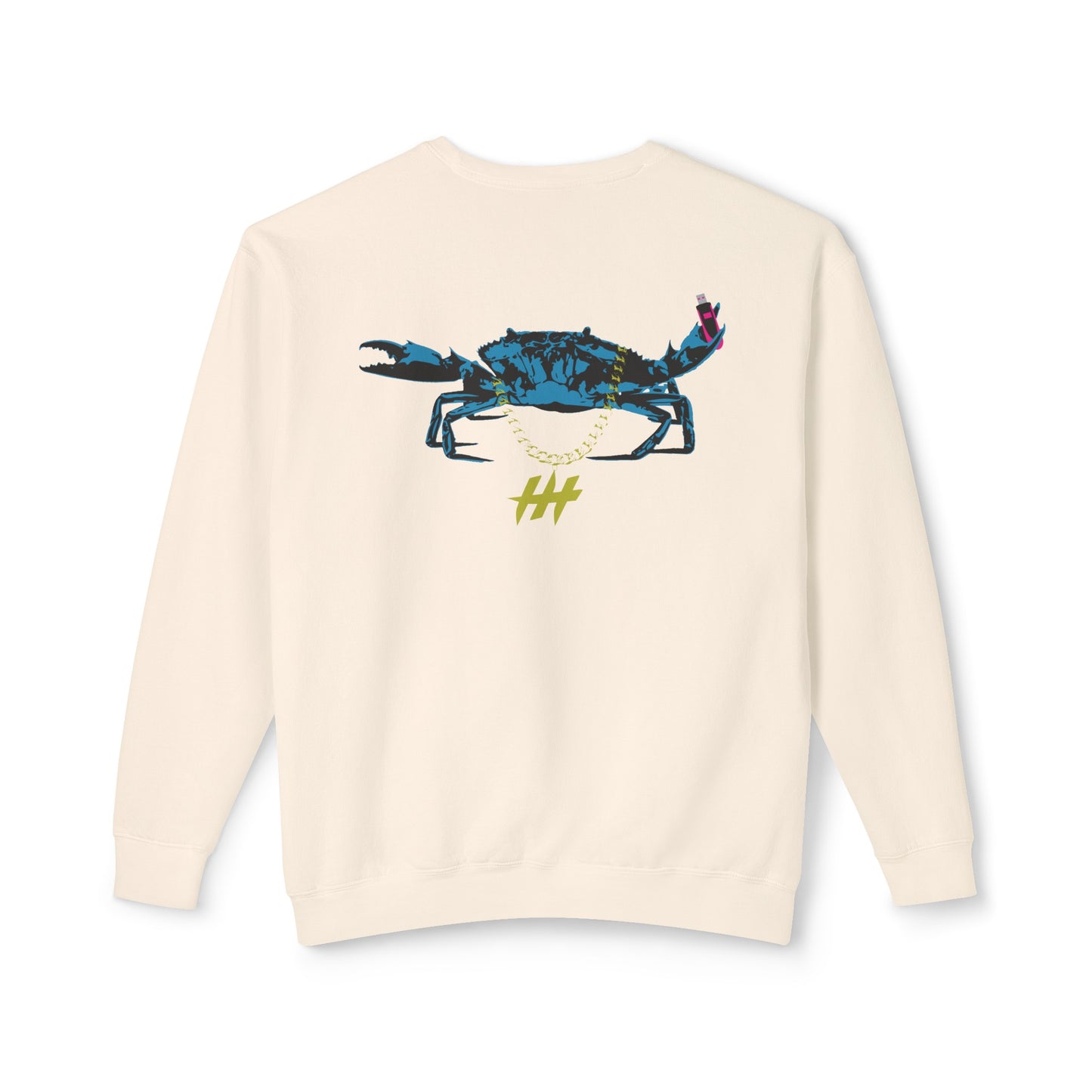 Harrison Heights' Cool Crab Crewneck (Black/Blue)